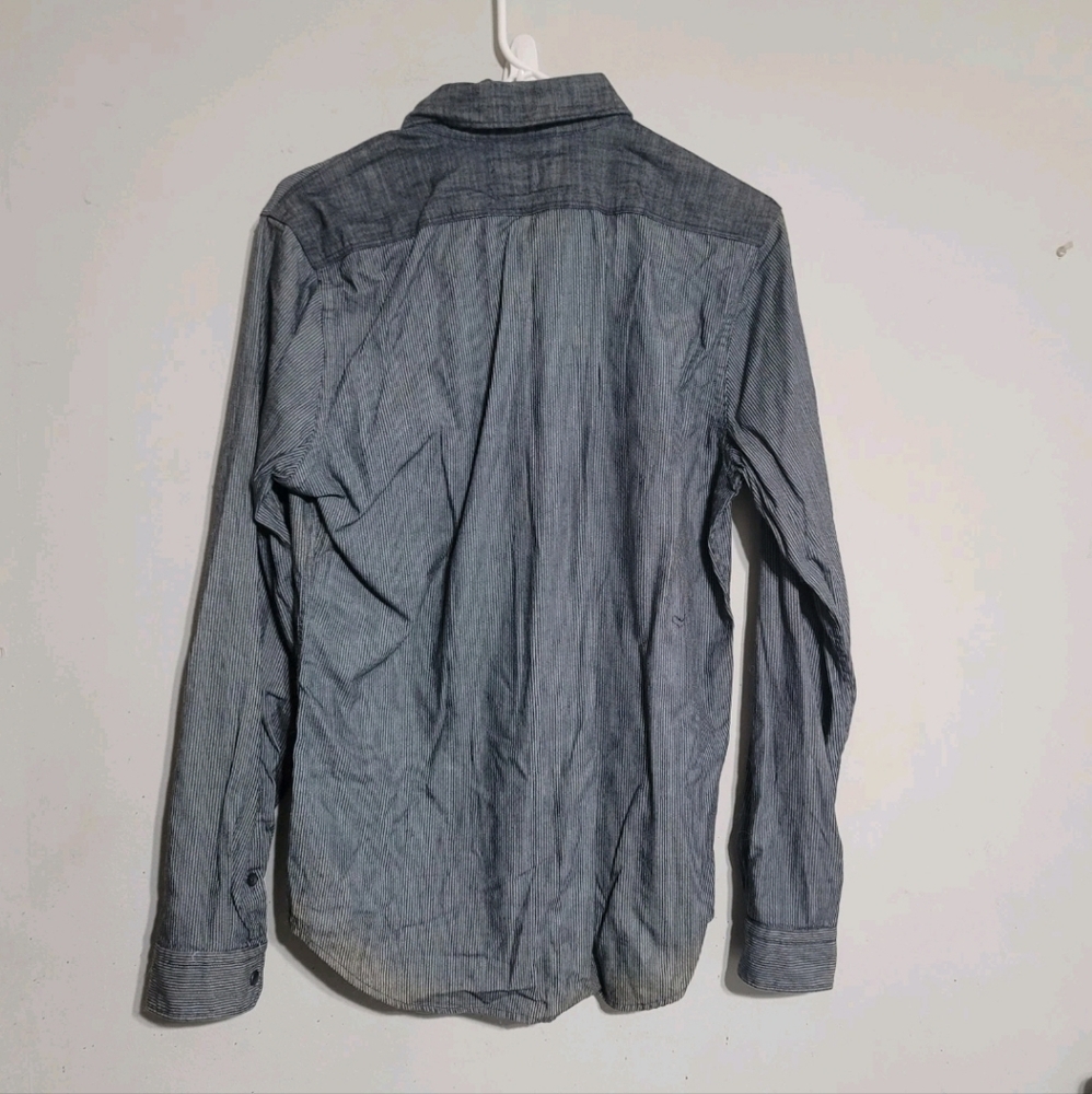 Express Charcoal‎ Button-Down Shirt Sz Small - Picture 3 of 3